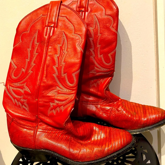 Shoes - Vintage Red Cowboy Boots